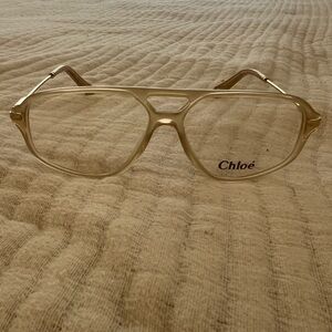 Chloe Gold Aviator Glasses